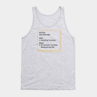 SOCIAL DISTANCING MEANING Tank Top
